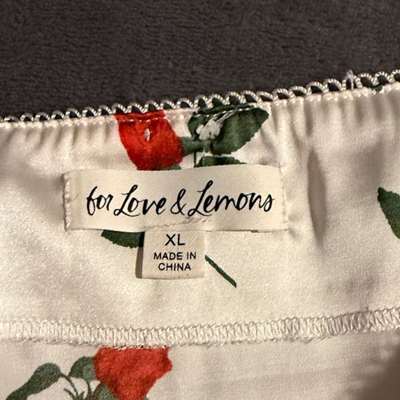 For Love And Lemons White Floral Midi Skirt - Picture 4 of 6